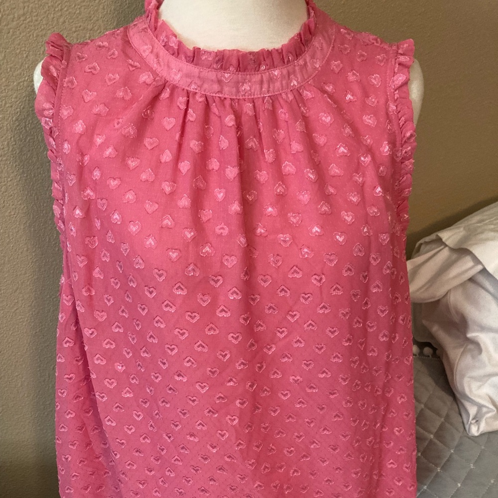 Torrid size 1 pink heart top nwt